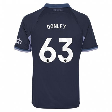 Kandiny Bambino Maglia Jamie Donley #63 Blu Scuro Kit Gara Away 2023/24 Maglietta