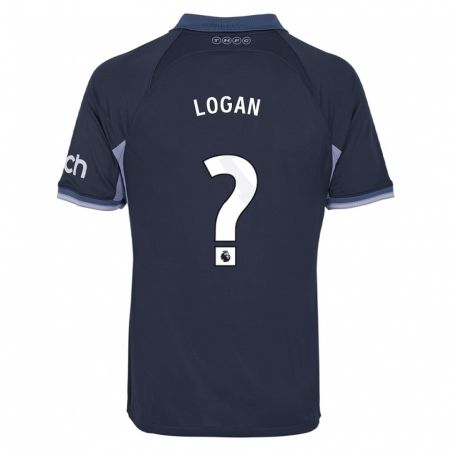 Kandiny Bambino Maglia Calum Logan #0 Blu Scuro Kit Gara Away 2023/24 Maglietta