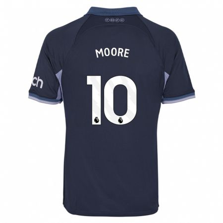 Kandiny Kinderen Mikey Moore #10 Donkerblauw Uitshirt Uittenue 2023/24 T-Shirt België