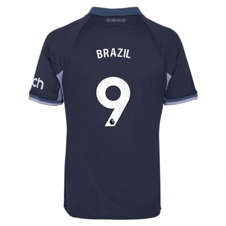 Kandiny Bambino Maglia Ellie Brazil #9 Blu Scuro Kit Gara Away 2023/24 Maglietta