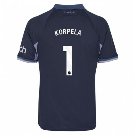 Kandiny Bambino Maglia Tinja-Riikka Korpela #1 Blu Scuro Kit Gara Away 2023/24 Maglietta