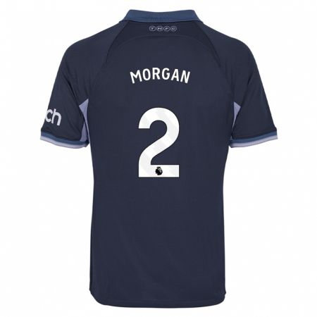 Kandiny Bambino Maglia Esther Morgan #2 Blu Scuro Kit Gara Away 2023/24 Maglietta