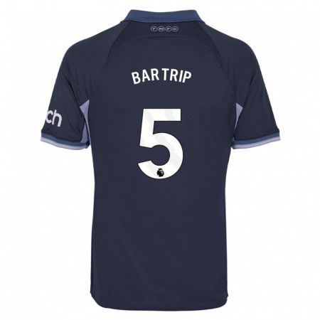 Kandiny Bambino Maglia Molly Bartrip #5 Blu Scuro Kit Gara Away 2023/24 Maglietta