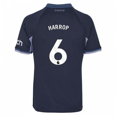 Kandiny Bambino Maglia Kerys Harrop #6 Blu Scuro Kit Gara Away 2023/24 Maglietta