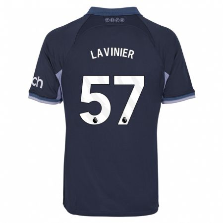 Kandiny Kinder Marcel Lavinier #57 Dunkelblau Auswärtstrikot Trikot 2023/24 T-Shirt Österreich