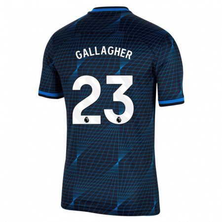 Kandiny Kinder Conor Gallagher #23 Dunkelblau Auswärtstrikot Trikot 2023/24 T-Shirt Österreich