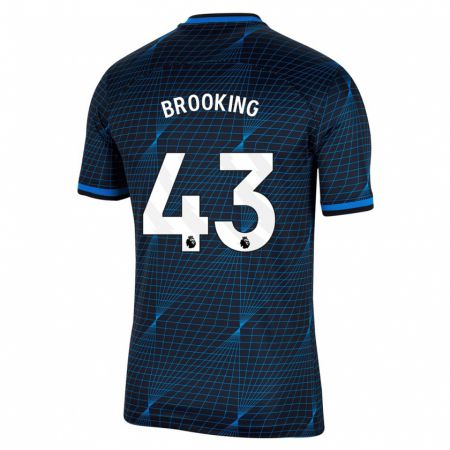 Kandiny Bambino Maglia Josh Brooking #43 Blu Scuro Kit Gara Away 2023/24 Maglietta