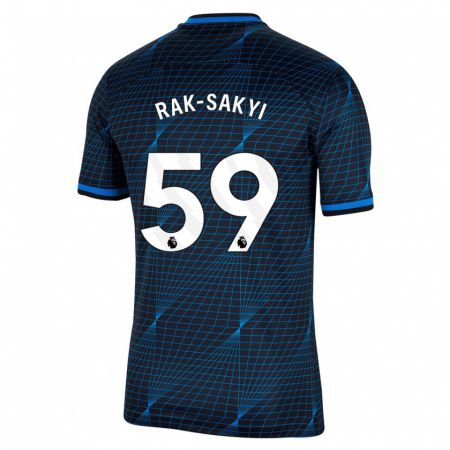 Kandiny Kinderen Sam Rak-Sakyi #59 Donkerblauw Uitshirt Uittenue 2023/24 T-Shirt België