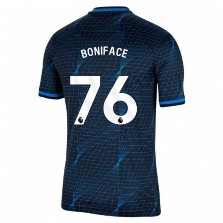 Kandiny Bambino Maglia Somto Boniface #76 Blu Scuro Kit Gara Away 2023/24 Maglietta