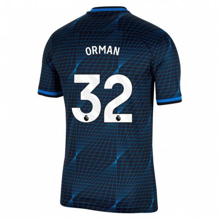 Kandiny Bambino Maglia Emily Orman #32 Blu Scuro Kit Gara Away 2023/24 Maglietta