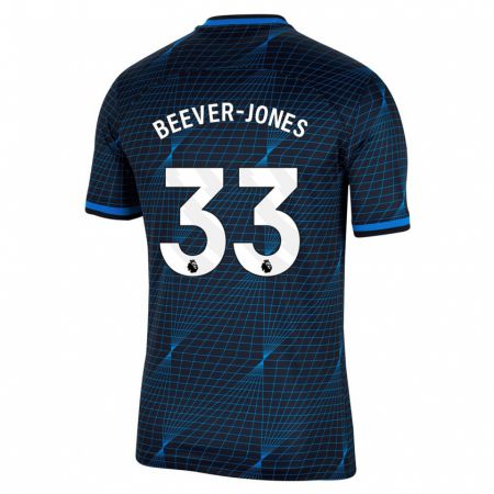 Kandiny Kinderen Aggie Beever-Jones #33 Donkerblauw Uitshirt Uittenue 2023/24 T-Shirt België