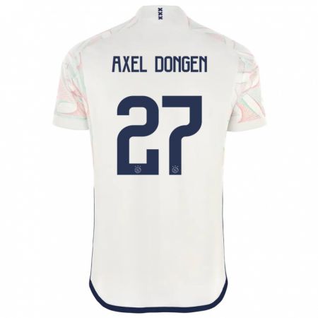 Kandiny Bambino Maglia Amourricho Van Axel Dongen #27 Bianco Kit Gara Away 2023/24 Maglietta