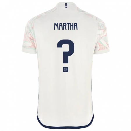 Kandiny Bambino Maglia Ar'jany Martha #0 Bianco Kit Gara Away 2023/24 Maglietta