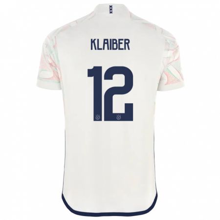 Kandiny Bambino Maglia Sean Klaiber #12 Bianco Kit Gara Away 2023/24 Maglietta