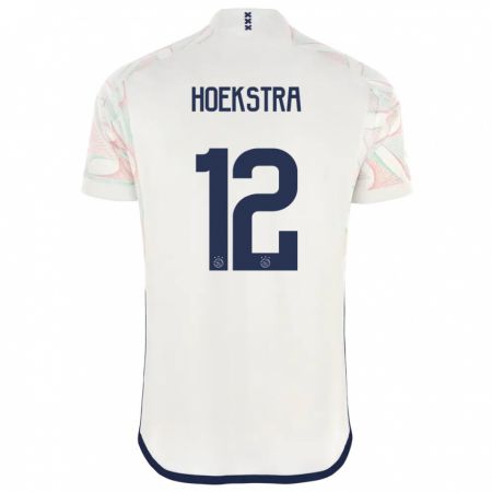 Kandiny Kinderen Isabelle Hoekstra #12 Wit Uitshirt Uittenue 2023/24 T-Shirt België