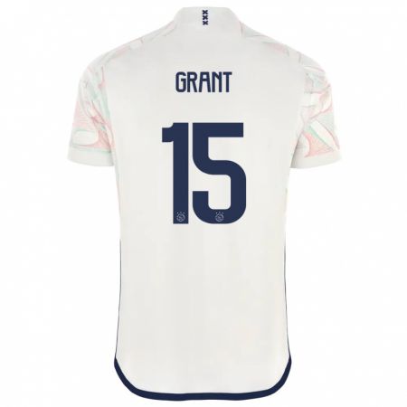 Kandiny Bambino Maglia Chasity Grant #15 Bianco Kit Gara Away 2023/24 Maglietta