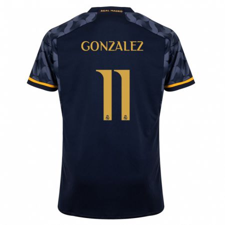 Kandiny Kinderen Peter González #11 Donkerblauw Uitshirt Uittenue 2023/24 T-Shirt België