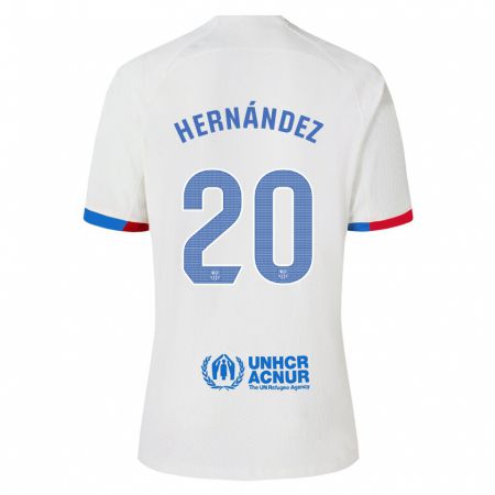 Kandiny Bambino Maglia Unai Hernández #20 Bianco Kit Gara Away 2023/24 Maglietta