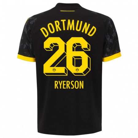 Kandiny Bambino Maglia Julian Ryerson #26 Nero Kit Gara Away 2023/24 Maglietta