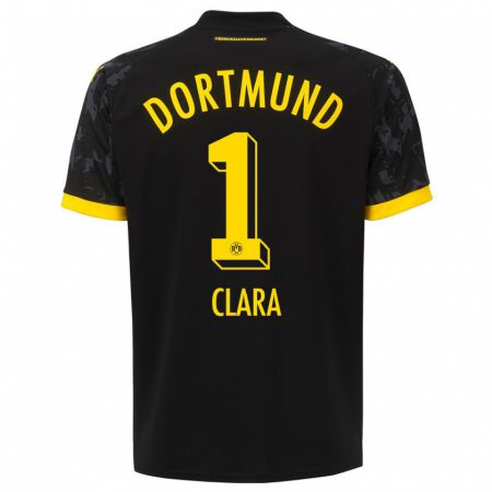 Kandiny Kinder Woltering Clara #1 Schwarz Auswärtstrikot Trikot 2023/24 T-Shirt Österreich