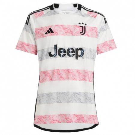 Kandiny Niño Camiseta Cristiana Girelli #10 Blanco Rosa 2ª Equipación 2023/24 La Camisa