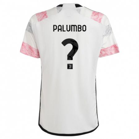 Kandiny Niño Camiseta Martin Palumbo #0 Blanco Rosa 2ª Equipación 2023/24 La Camisa