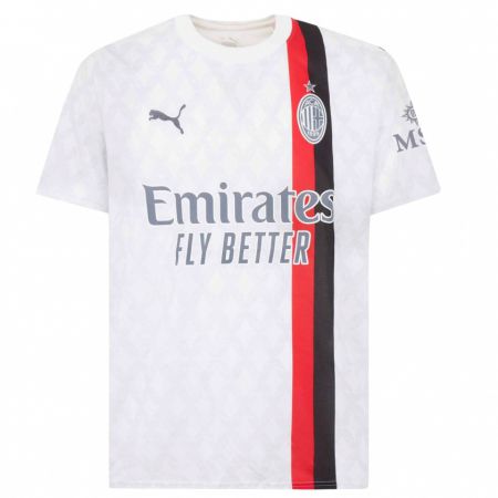 Kandiny Bambino Maglia Estevan Amaral Castilho #0 Bianco Kit Gara Away 2023/24 Maglietta