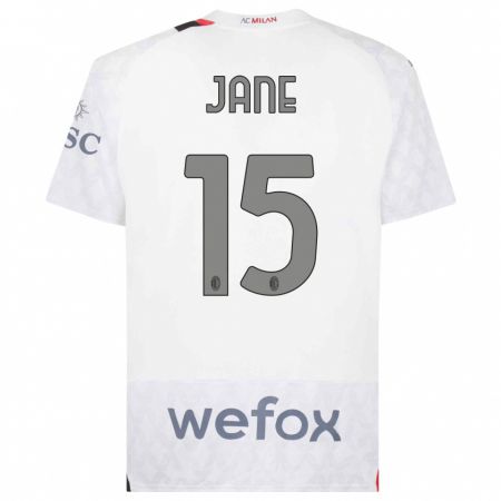 Kandiny Bambino Maglia Refiloe Jane #15 Bianco Kit Gara Away 2023/24 Maglietta