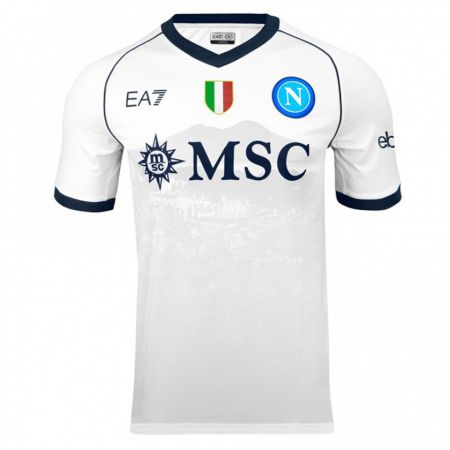 Kandiny Bambino Maglia Antonio Cianciulli #0 Bianco Kit Gara Away 2023/24 Maglietta