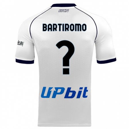 Kandiny Bambino Maglia Niccolo Bartiromo #0 Bianco Kit Gara Away 2023/24 Maglietta