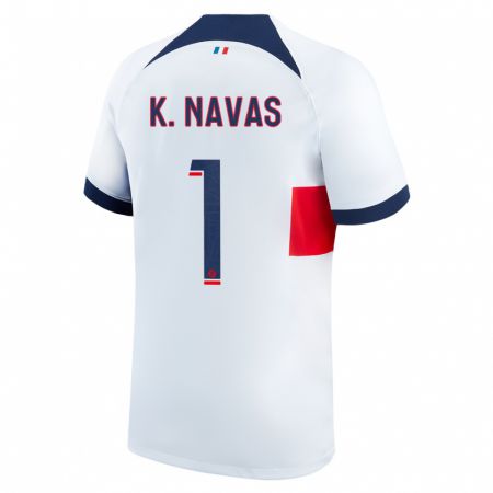 Kandiny Niño Camiseta Keylor Navas #1 Blanco 2ª Equipación 2023/24 La Camisa México