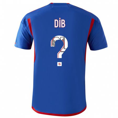 Kandiny Bambino Maglia Djibrail Dib #0 Blu Rosso Kit Gara Away 2023/24 Maglietta