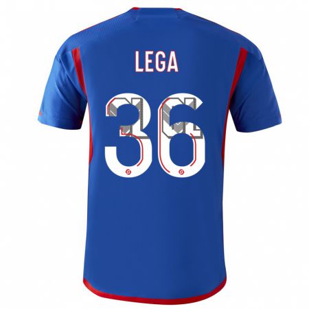 Kandiny Bambino Maglia Sekou Lega #36 Blu Rosso Kit Gara Away 2023/24 Maglietta