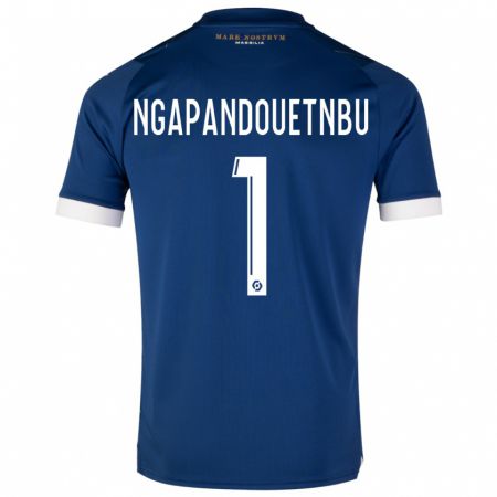 Kandiny Bambino Maglia Simon Ngapandouetnbu #1 Blu Scuro Kit Gara Away 2023/24 Maglietta