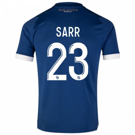 Kandiny Bambino Maglia Ismaïla Sarr #23 Blu Scuro Kit Gara Away 2023/24 Maglietta