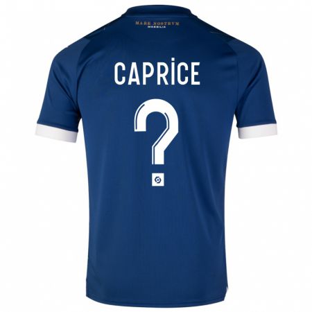 Kandiny Bambino Maglia Amay Caprice #0 Blu Scuro Kit Gara Away 2023/24 Maglietta