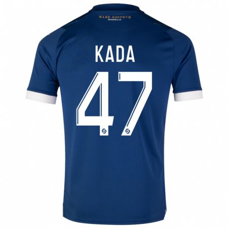 Kandiny Bambino Maglia Joakim Kada #47 Blu Scuro Kit Gara Away 2023/24 Maglietta