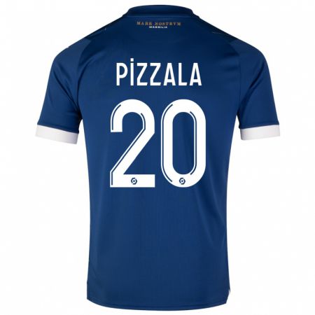 Kandiny Kinderen Caroline Pizzala #20 Donkerblauw Uitshirt Uittenue 2023/24 T-Shirt België