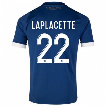 Kandiny Bambino Maglia Tess Laplacette #22 Blu Scuro Kit Gara Away 2023/24 Maglietta