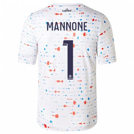 Kandiny Bambino Maglia Vito Mannone #1 Bianco Kit Gara Away 2023/24 Maglietta