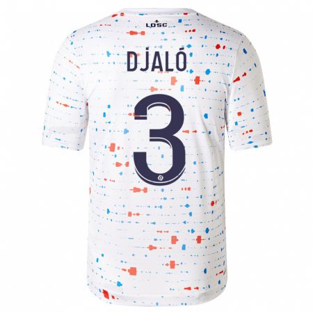 Kandiny Bambino Maglia Tiago Djaló #3 Bianco Kit Gara Away 2023/24 Maglietta