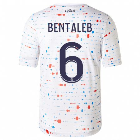 Kandiny Bambino Maglia Nabil Bentaleb #6 Bianco Kit Gara Away 2023/24 Maglietta