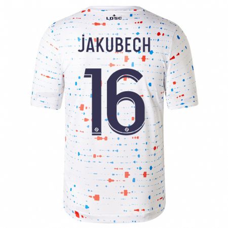 Kandiny Niño Camiseta Adam Jakubech #16 Blanco 2ª Equipación 2023/24 La Camisa