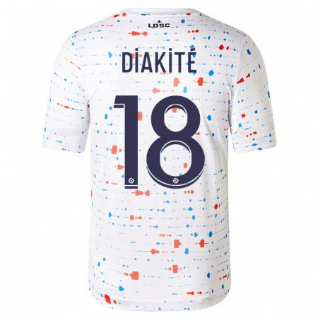 Kandiny Niño Camiseta Bafodé Diakité #18 Blanco 2ª Equipación 2023/24 La Camisa