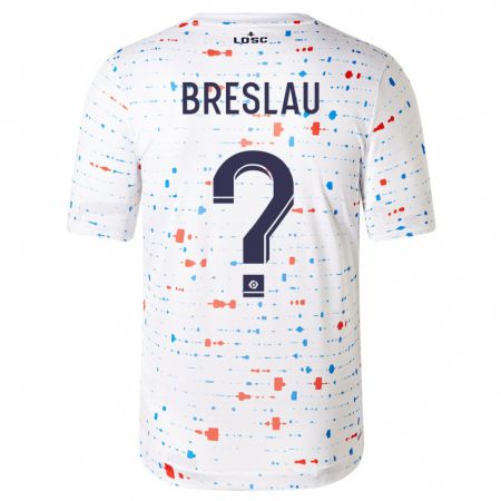 Kandiny Bambino Maglia Jessy Breslau #0 Bianco Kit Gara Away 2023/24 Maglietta