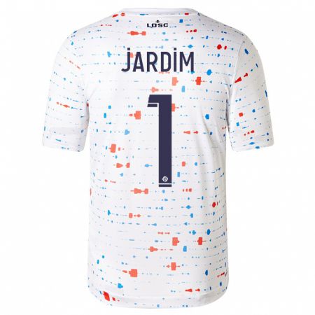 Kandiny Bambino Maglia Leo Jardim #1 Bianco Kit Gara Away 2023/24 Maglietta