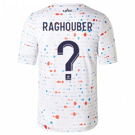 Kandiny Bambino Maglia Ugo Raghouber #0 Bianco Kit Gara Away 2023/24 Maglietta