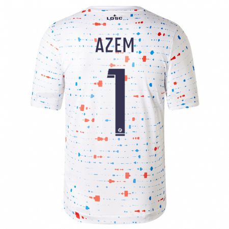 Kandiny Bambino Maglia Floriane Azem #1 Bianco Kit Gara Away 2023/24 Maglietta