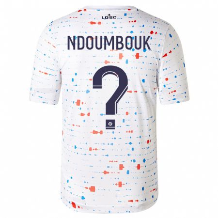 Kandiny Bambino Maglia Marlyse Ngo Ndoumbouk #0 Bianco Kit Gara Away 2023/24 Maglietta