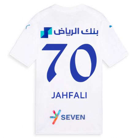 Kandiny Bambino Maglia Mohammed Jahfali #70 Bianco Kit Gara Away 2023/24 Maglietta